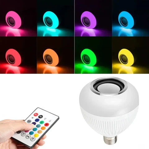 LED 12 Colours Mobile Bluetooth Music Speaker Bulb