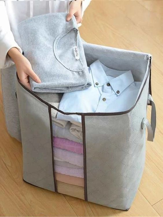 GSM Non Woven Storage Bag In Grey Color