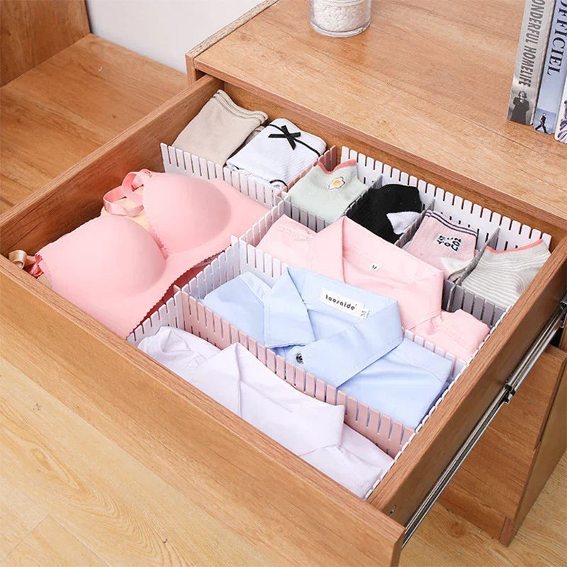 12pcs DIY Plastic Grid Drawer Dividers Organizer